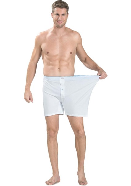Erkek Pamuklu Büyük Beden Karışık Renkli Boxer 183 - 6 Adet