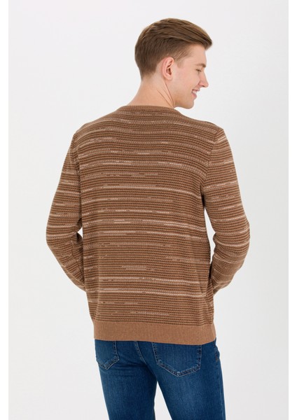 Erkek Camel Triko Kazak 50252197-VR015