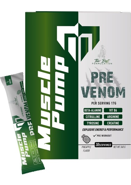 Pre-Venom Powder 20 Saşe Ananas fiyatları