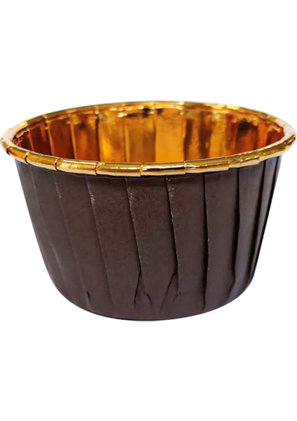 Muffin-Kek Kapsülü Kahverengi-Altın 25li