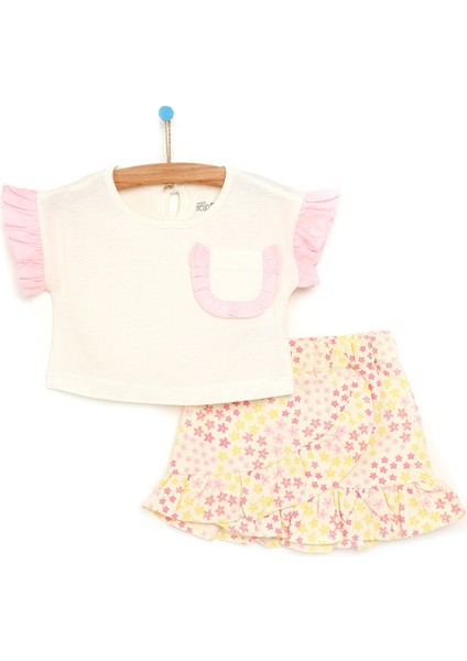 Hello Baby Hellobaby Cheerful Summer Flowers Bluz-Etek Kız Bebek