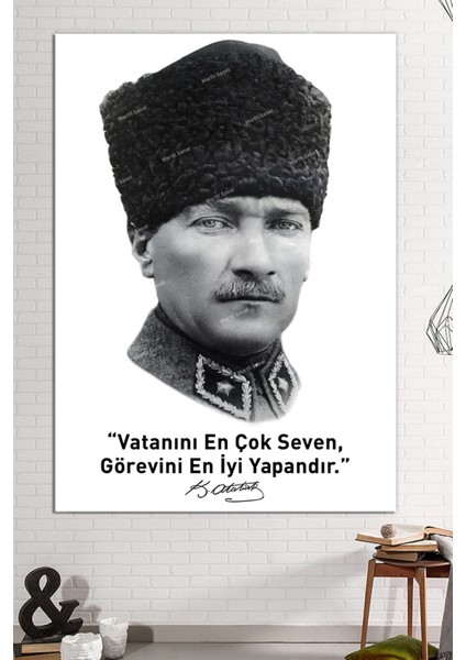 Atatürk Mustafa Kemal Kanvas Tablo ( 7 Farklı Ölçü ) fiyatları