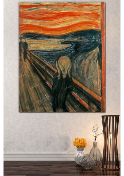 Edvard Munch The Scream Çığlık Başyapıtlar Kanvas Tablo