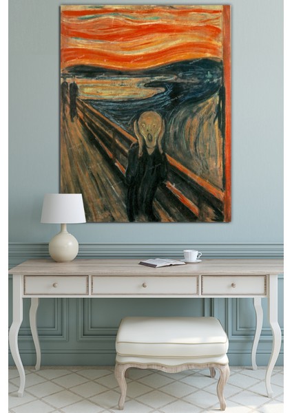 Edvard Munch The Scream Çığlık Başyapıtlar Kanvas Tablo