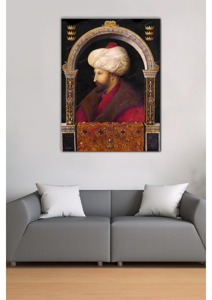 Fatih Sultan Mehmet Han Osmanlı Kanvas Tablo