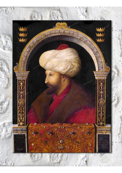 Fatih Sultan Mehmet Han Osmanlı Kanvas Tablo