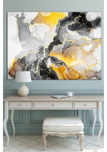 Soyut Sanatsal Dekoratif Kanvas Tablo Renklerin Dansı (8 Farklı Ölçü) fiyatları