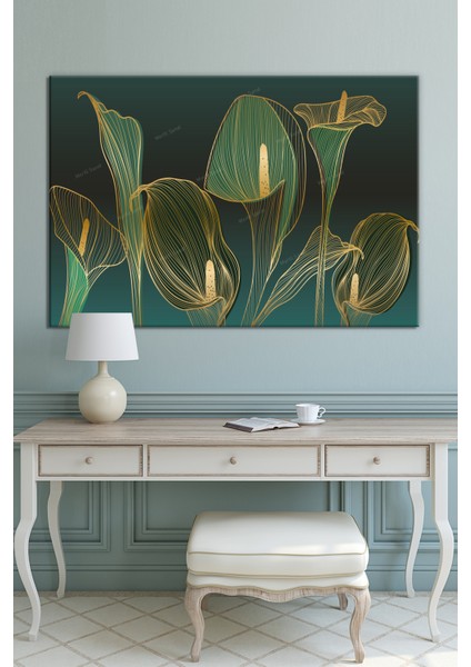 Yapraklar Dekoartif Sanatsal Kanvas Tablo (8 Farklı Ölçü)