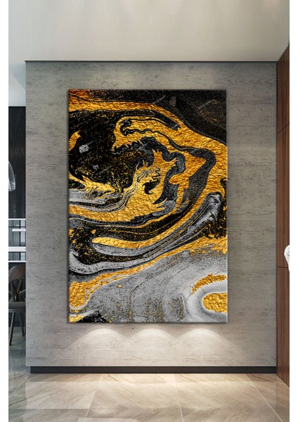 Renklerin Dansı Soyut Sanatsal Kanvas Tablo (8 Farklı Ölçü)