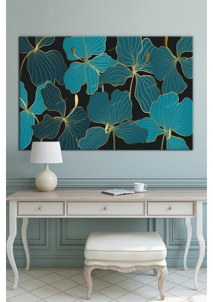 Yapraklar Dekoartif Sanatsal Kanvas Tablo (8 Farklı Ölçü)