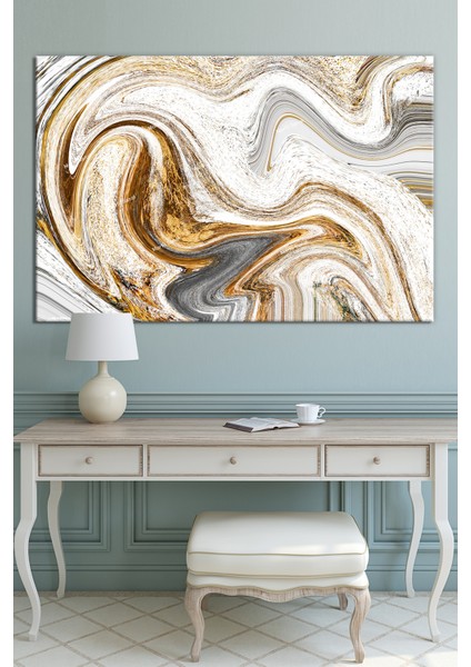 Renklerin Dansı Soyut Sanatsal Kanvas Tablo (8 Farklı Ölçü) modelleri