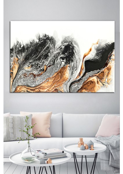 Renklerin Dansı Soyut Sanatsal Kanvas Tablo (8 Farklı Ölçü)