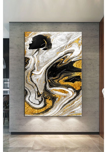 Renklerin Dansı Soyut Sanatsal Kanvas Tablo (8 Farklı Ölçü)