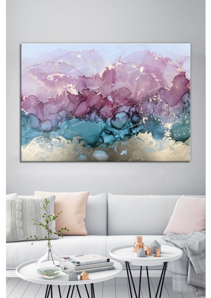 Renklerin Dansı Soyut Sanatsal Kanvas Tablo (8 Farklı Ölçü)