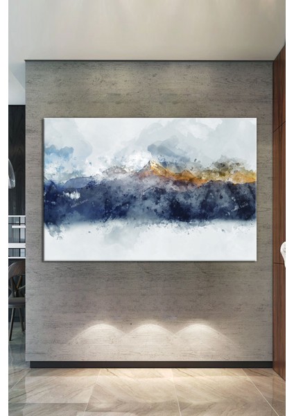 Dağlar Ve Hayaller Suluboya Efektli Muhteşem Kanvas Tablo (8 Farklı Ölçü) fiyatları