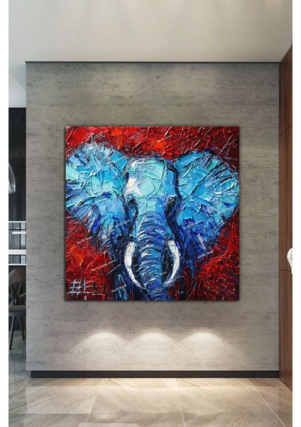Fil ( Hayvanlar Alemi ) Dekoratif Sanatsal Kanvas Tablo fiyatları