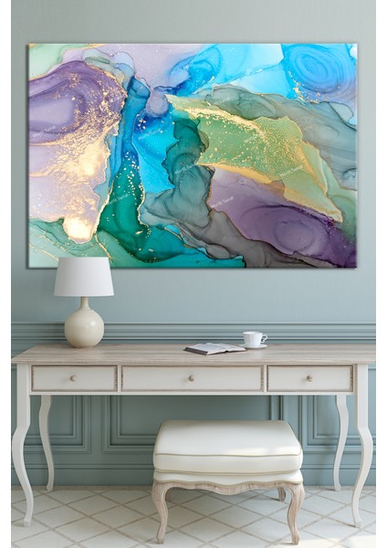 Renklerin Dansı Soyut Sanatsal Muhteşem Kanvas Tablo (8 Farklı Ölçü) fiyatları