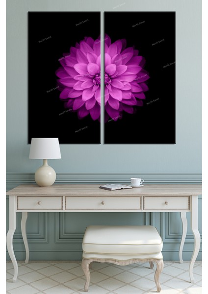Lotus Çiçeği Yaşam Çiçeği Çiftli Dekoratif Kanvas Tablo (2 Parça Fiyatıdır) fiyatları