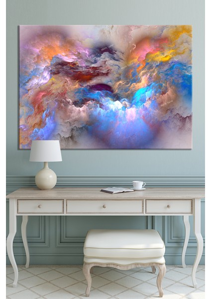 Renklerin Dansı Soyut Sanatsal Kanvas Tablo