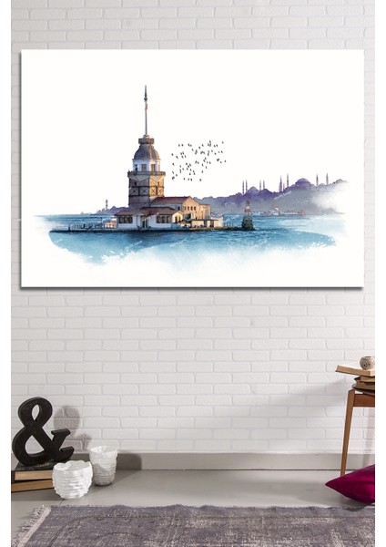 Kz Kulesi Istanbul Sanatsal Kanvas Tablo fiyatları