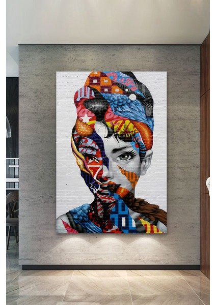 Woman Kadın Modern Sanatsal Dekoratif Kanvas Tablo fiyatları