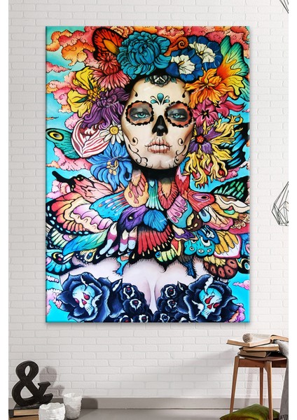 Ölüler Günü Modern Sanatsal Kanvas Tablo