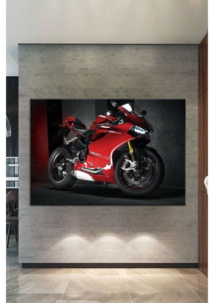 Motosiklet Motorcycle Dekoratif Kanvas Tablo fiyatları