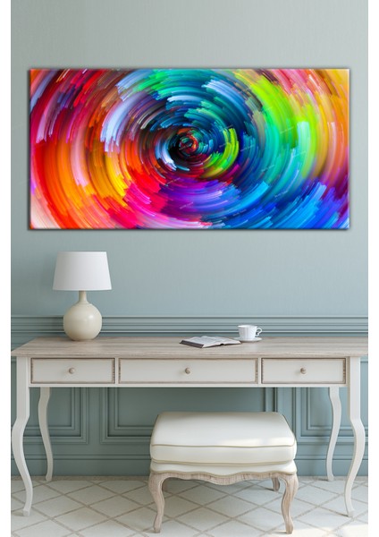 Renklerin Dansı Soyut Sanatsal Kanvas Tablo