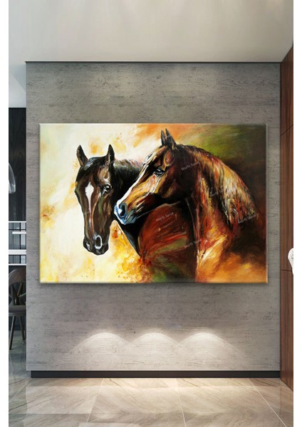 Asil Atlar Sanatsal Dekoratif Kanvas Tablo fiyatları