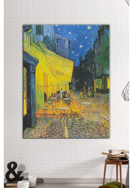 Vincent Van Gogh Terrasse De Cafe De Nuit Kafe Terasda Bir Akşam Kanvas Tablo