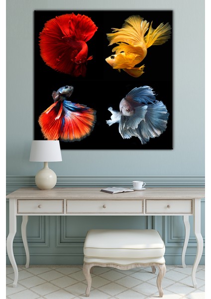 Renkli Balıklar Kanvas Tablo