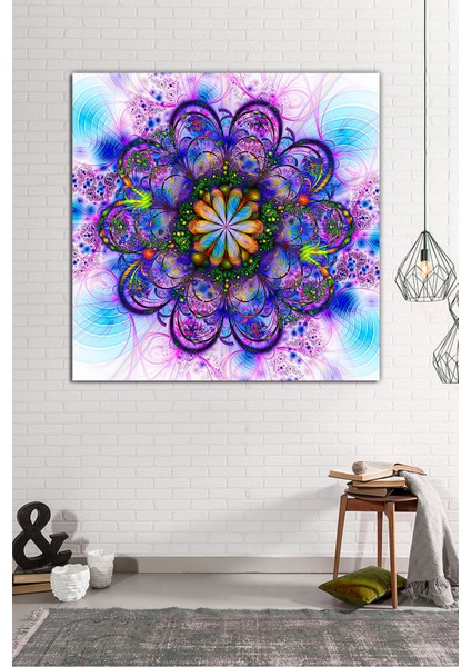 Yaşam Çiçeği Kutsal Geometri Sri Yantra Kanvas Tablo fiyatları