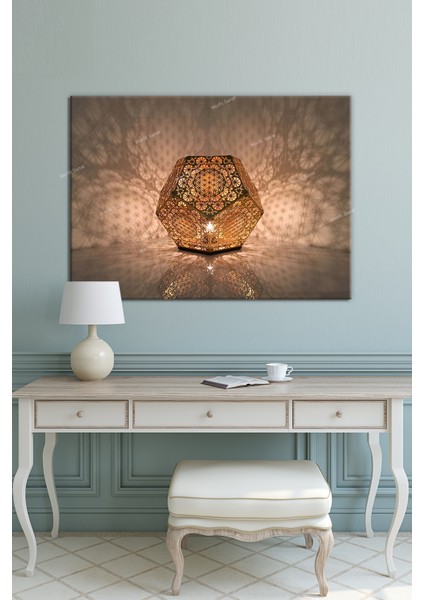 Yaşam Çiçeği Kutsal Geometri Sri Yantra Kanvas Tablo