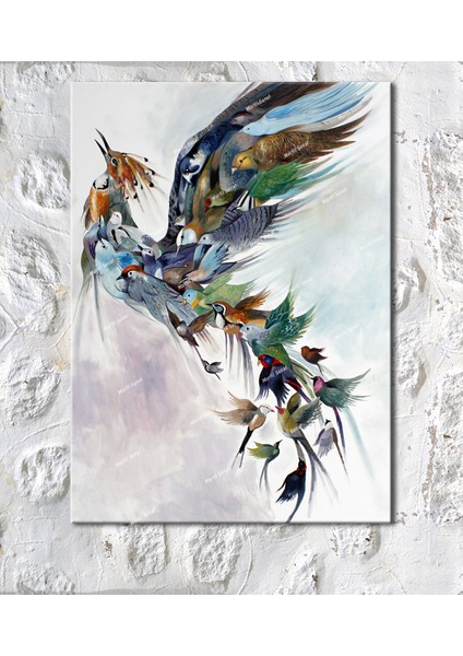 Kuşlar Hayvanlar Alemi Dekoratif Kanvas Tablo fiyatları