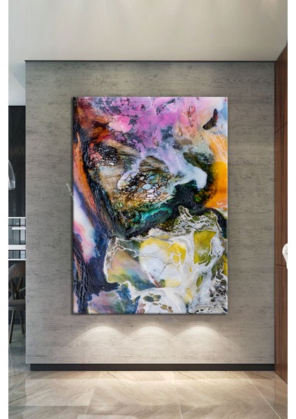 Renklerin Dansı Soyut Sanatsal Kanvas Tablo (8 Farklı Ölçü) fiyatları
