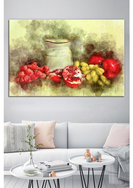 Meyveler Natürmort Sanatsal Kanvas Tablo (8 Farklı Ölçü) fiyatları