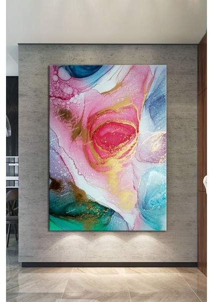 Renklerin Dansı Soyut Sanatsal Muhteşem Kanvas Tablo (8 Farklı Ölçü) fiyatları