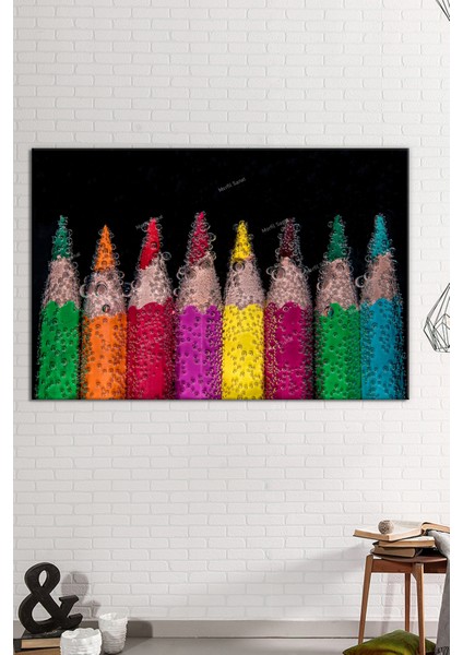 Renkli Kalemler Kanvas Tablo