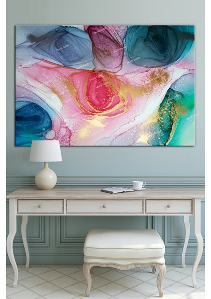 Renklerin Dansı Soyut Sanatsal Muhteşem Kanvas Tablo (8 Farklı Ölçü)