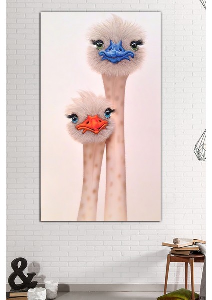 Devekuşu Deve Kuşu Hayvanlar Alemi Dekoratif Kanvas Tablo fiyatları