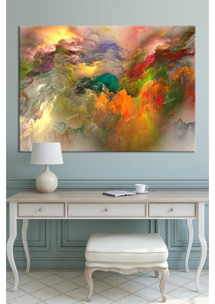 Renklerin Dansı Soyut Sanatsal Kanvas Tablo