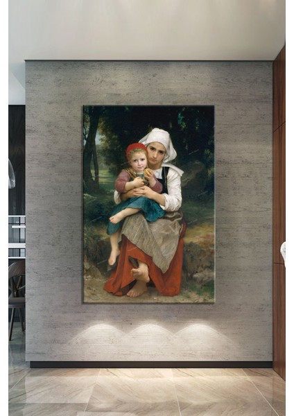 William Bouguereau Breton Brother And Sister Kardeşler Kanvas Tablo fiyatları
