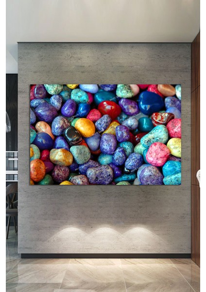 Renkli Taşlar Dekoratif Kanvas Tablo fiyatları