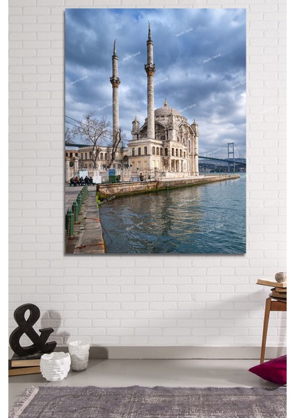 Ortaköy Camii Istanbul Şehir Manzara Kanvas Tablo