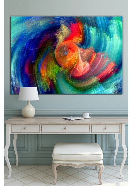 Renkerin Dansı Soyut Sanatsal Kanvas Tablo
