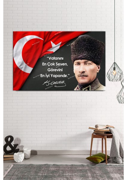 Atatürk Makam Panosu Tablosu Kanvas Tablo Resmi Kurumlar Okullar modelleri