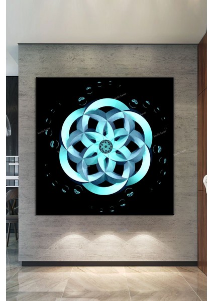Yaşam Çiçeği Kutsal Geometri Sri Yantra Kanvas Tablo fiyatları