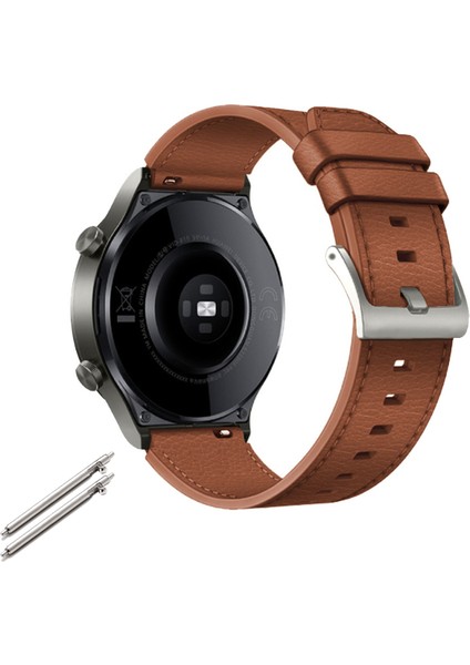 Huawei Watch Gt2 / Gt3 Pro Hakiki Deri Kayış 22 mm Evrensel (Yurt Dışından)