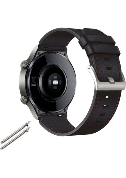 Huawei Watch Gt2/gt3 Pro Hakiki Deri Kayış 22MM Evrensel (Yurt Dışından)