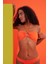 Turuncu Fitilli Straplez Tek Üst Bikini 1
